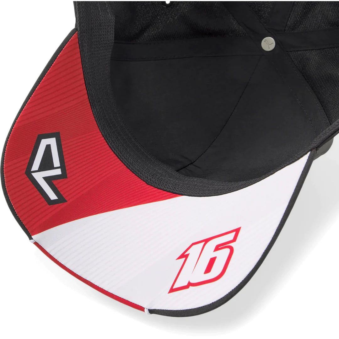 Scuderia Ferrari F1 2023 Charles Leclerc Team Low Curve Brim Hat
