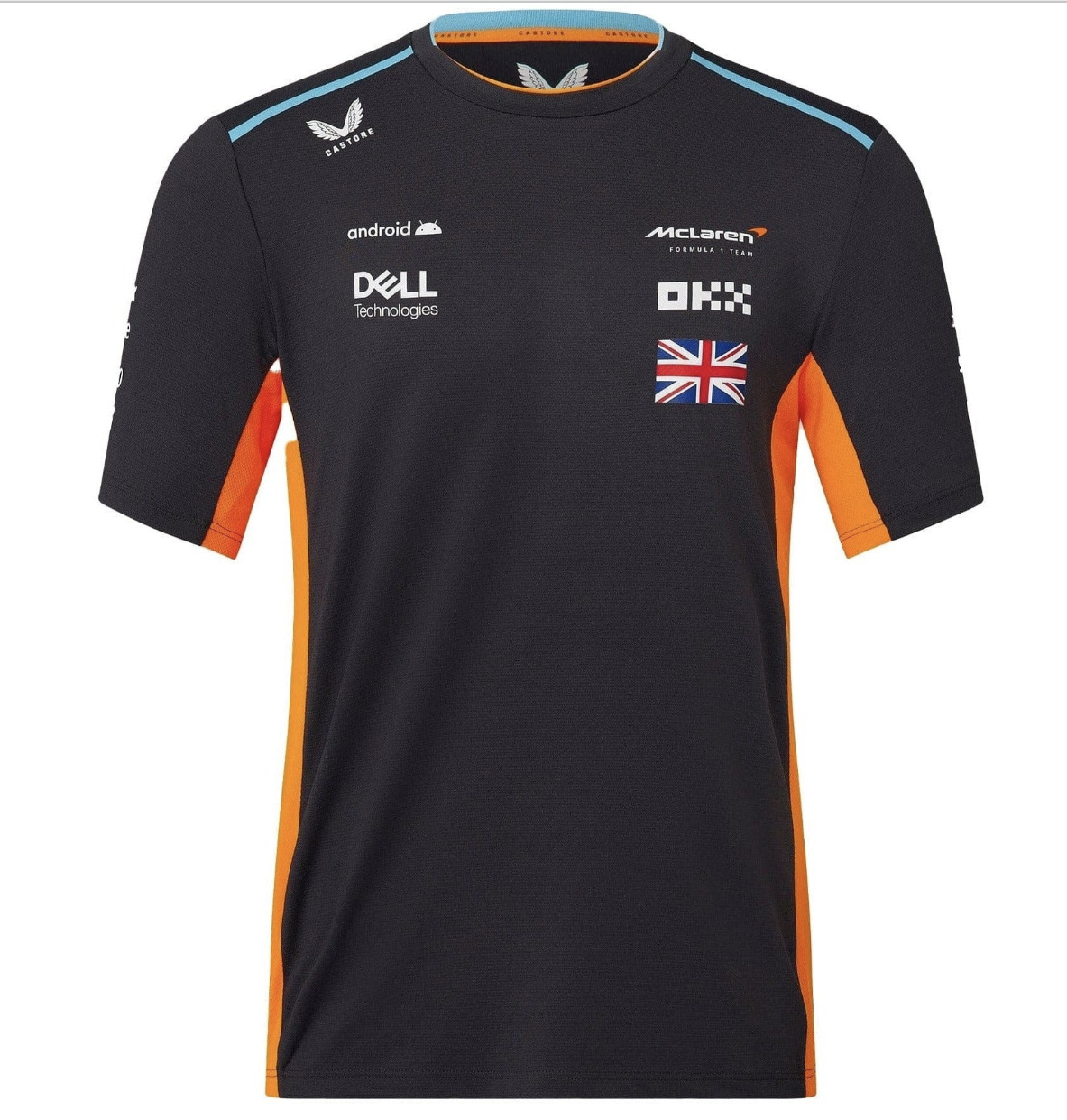 McLaren F1 Men's 2023 Lando Norris Team Replica Set Up T-Shirt - Papaya/Phantom