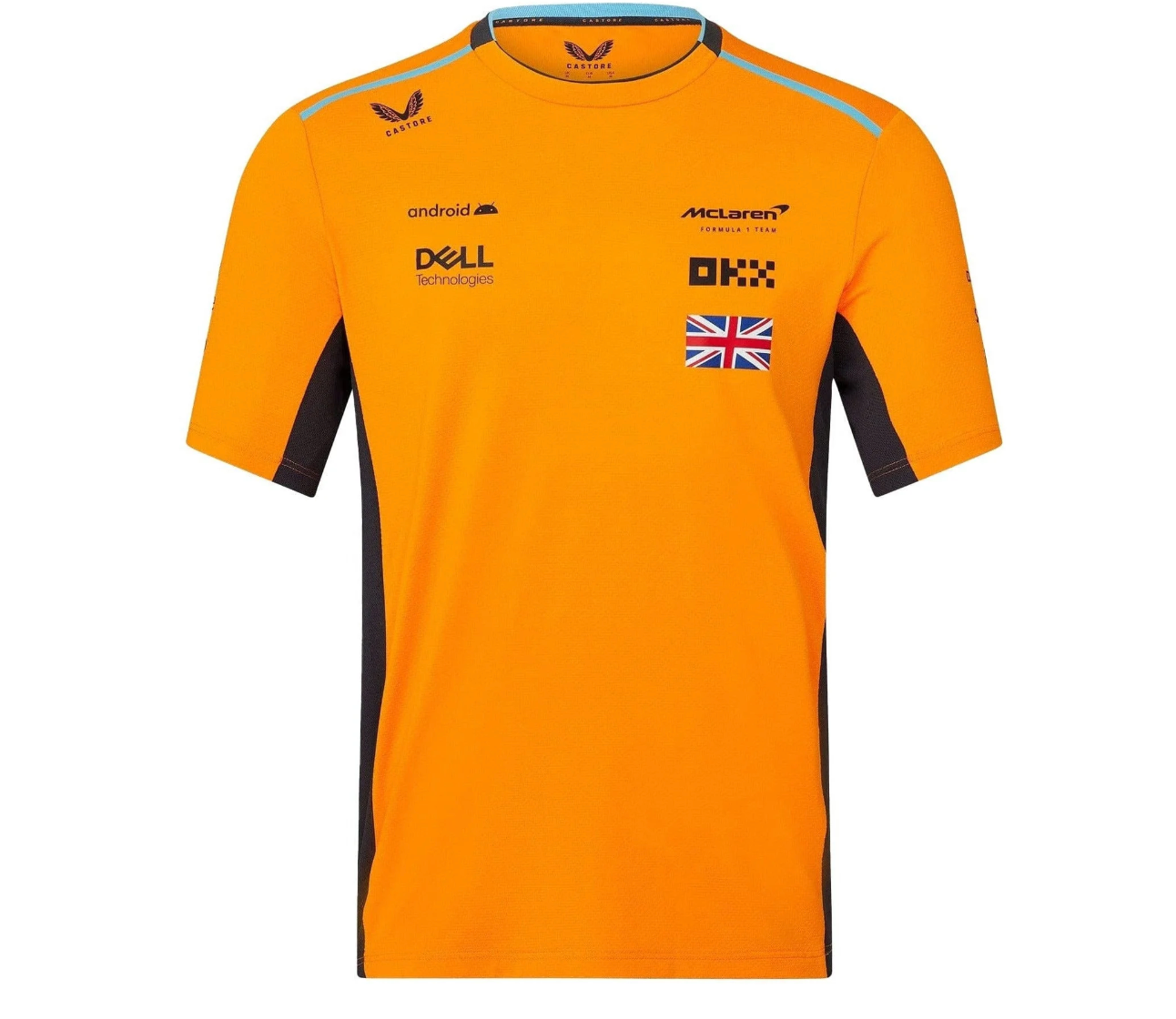 McLaren F1 Men's 2023 Lando Norris Team Replica Set Up T-Shirt - Papaya/Phantom