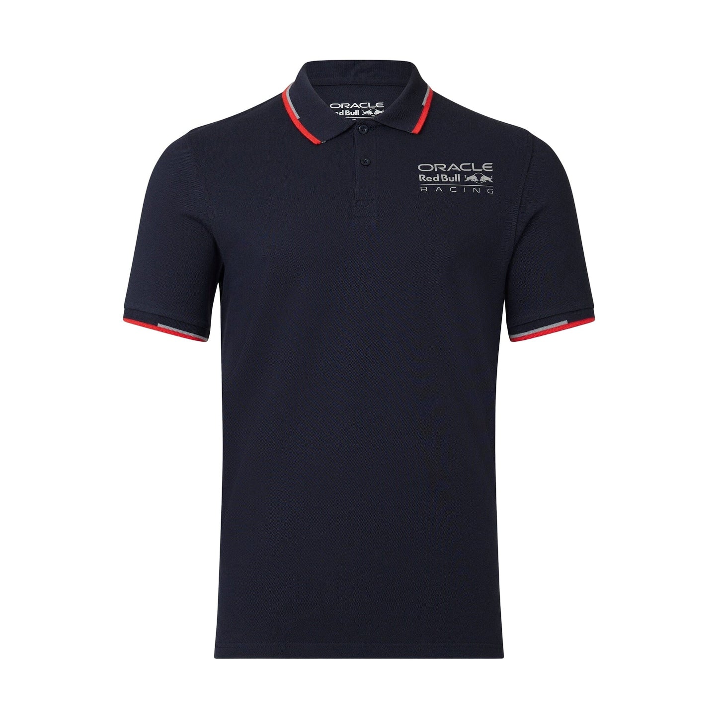 Red Bull Racing F1 Core Logo Polo - Flame Scarlet/Grey/Night Sky/White