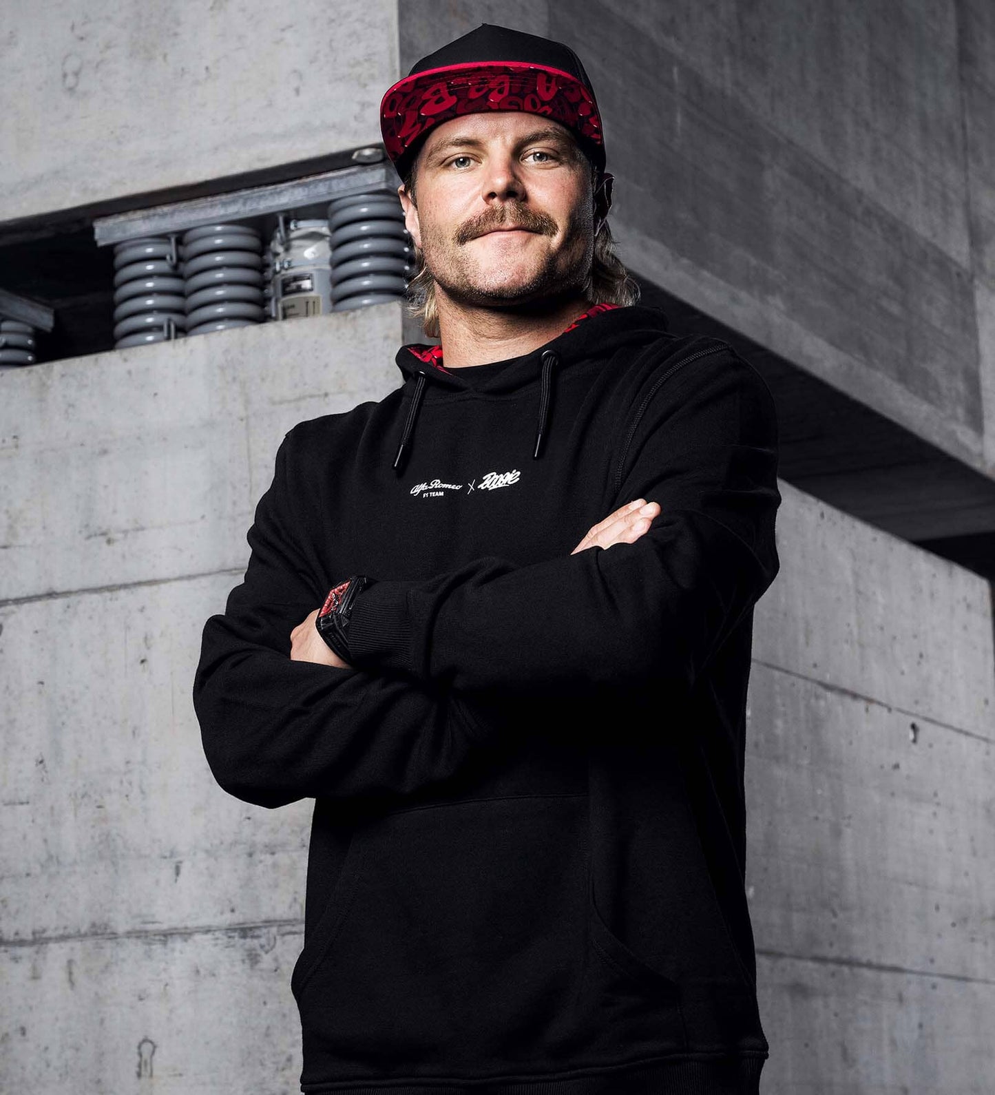 Alfa Romeo Racing F1 Limited Edition Black Hat- Designed by Swiss Graffiti Artist Boogie