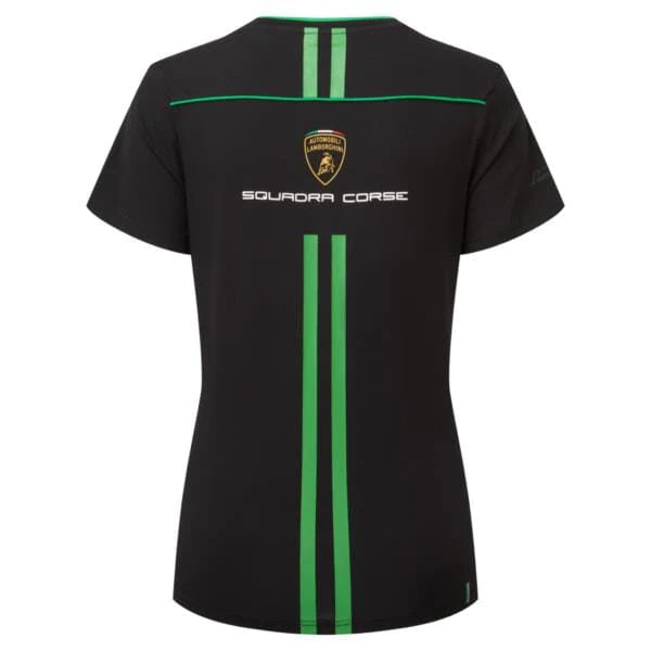 Automobili Lamborghini Squadra Corse Women's Team T-Shirt - Black