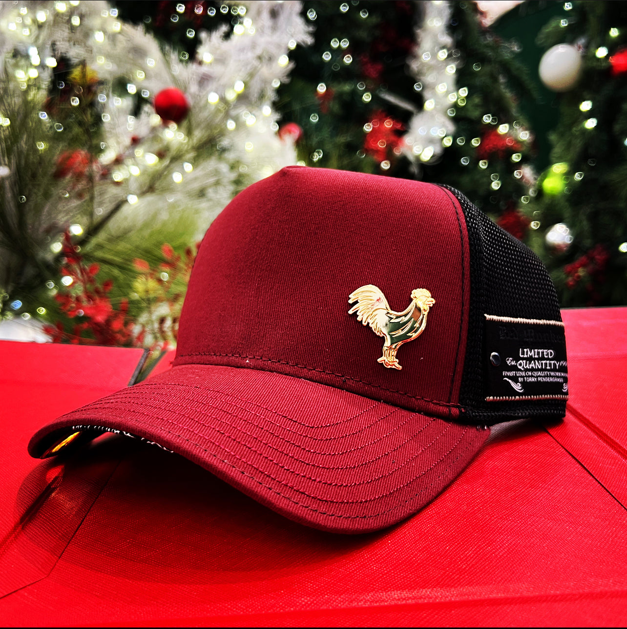 Rooster- Burgundy