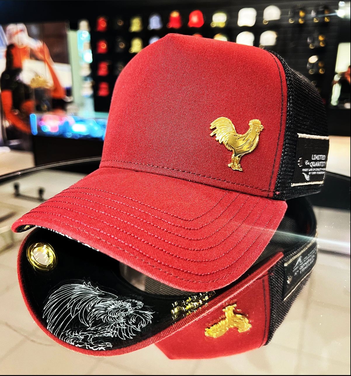Rooster- Burgundy