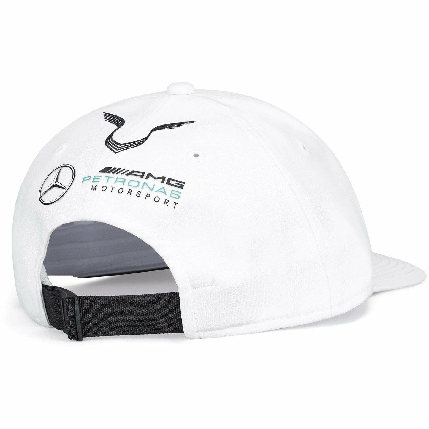 Mercedes Benz AMG Petronas F1 Lewis Hamilton Flatbrim Hat Black/White