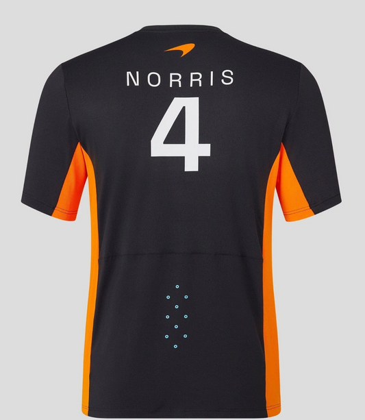 McLaren F1 Men's 2023 Lando Norris Team Replica Set Up T-Shirt - Papaya/Phantom