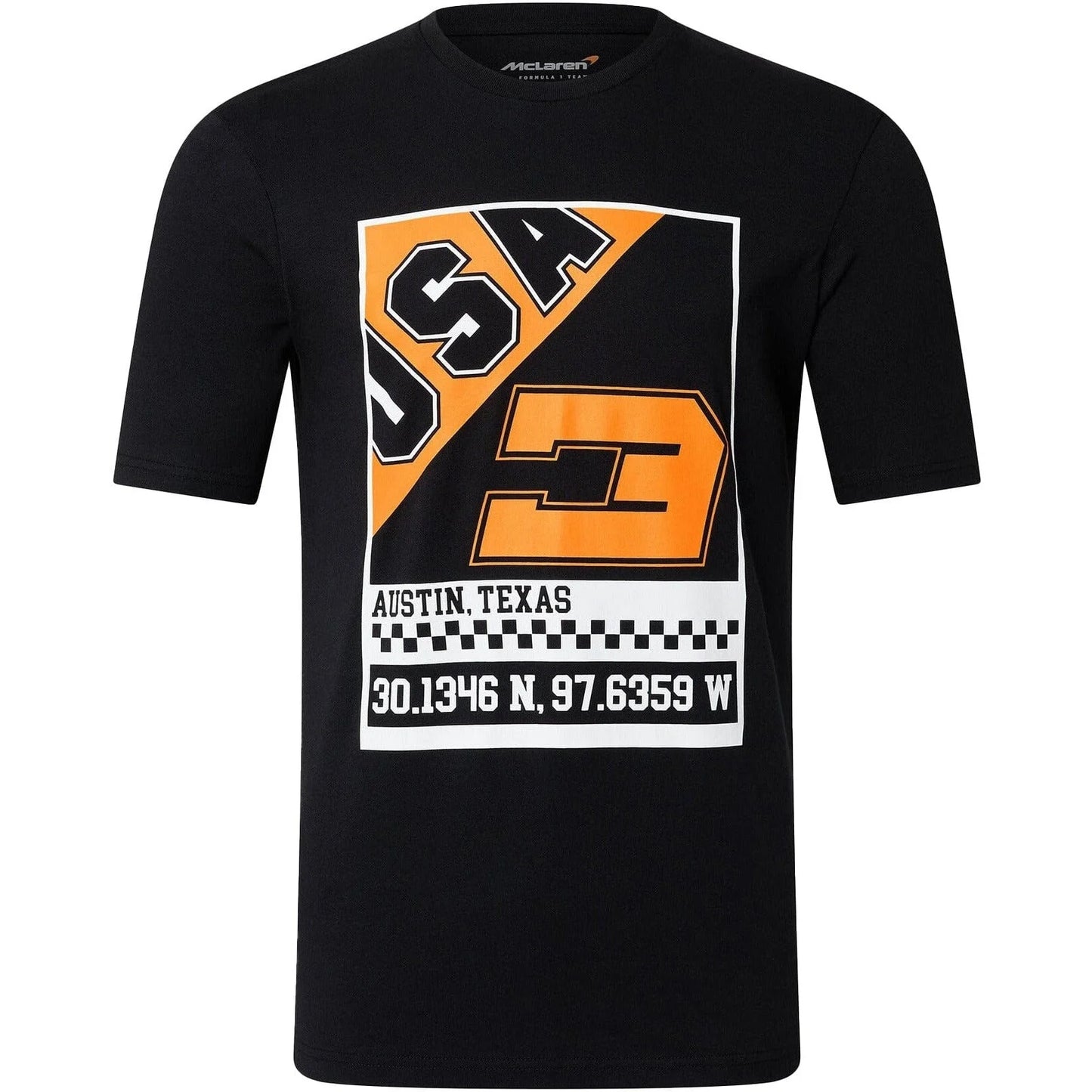 McLaren F1 Men's Daniel Ricciardo USA Austin GP Graphic T-Shirt