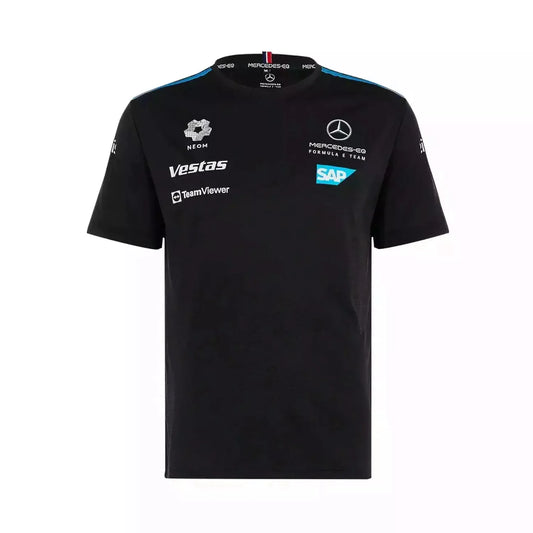 Mercedes Benz EQ Formula E S8 Men's Team T-Shirt - Black/White