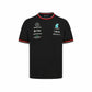 Mercedes Benz AMG Petronas F1 2022 Men's Driver T-Shirt - Black/White
