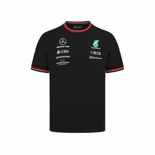 Mercedes Benz AMG Petronas F1 2022 Men's Driver T-Shirt - Black/White